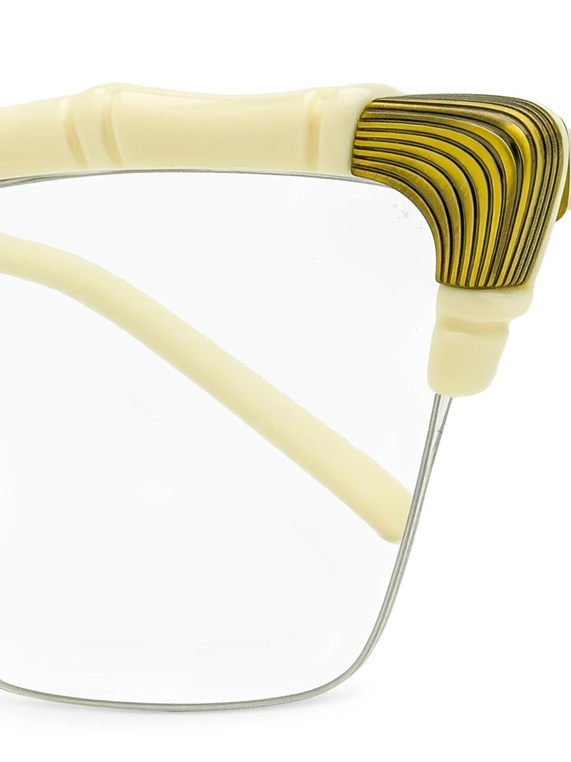 GUCCI bamboo-detail cat-eye glasses outlook
