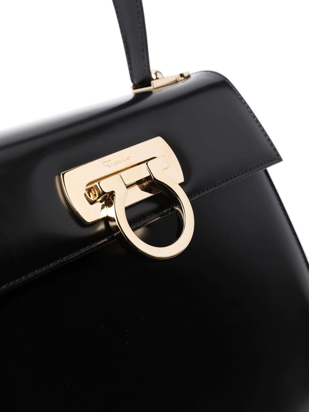Gancini flip-lock leather bag - 4