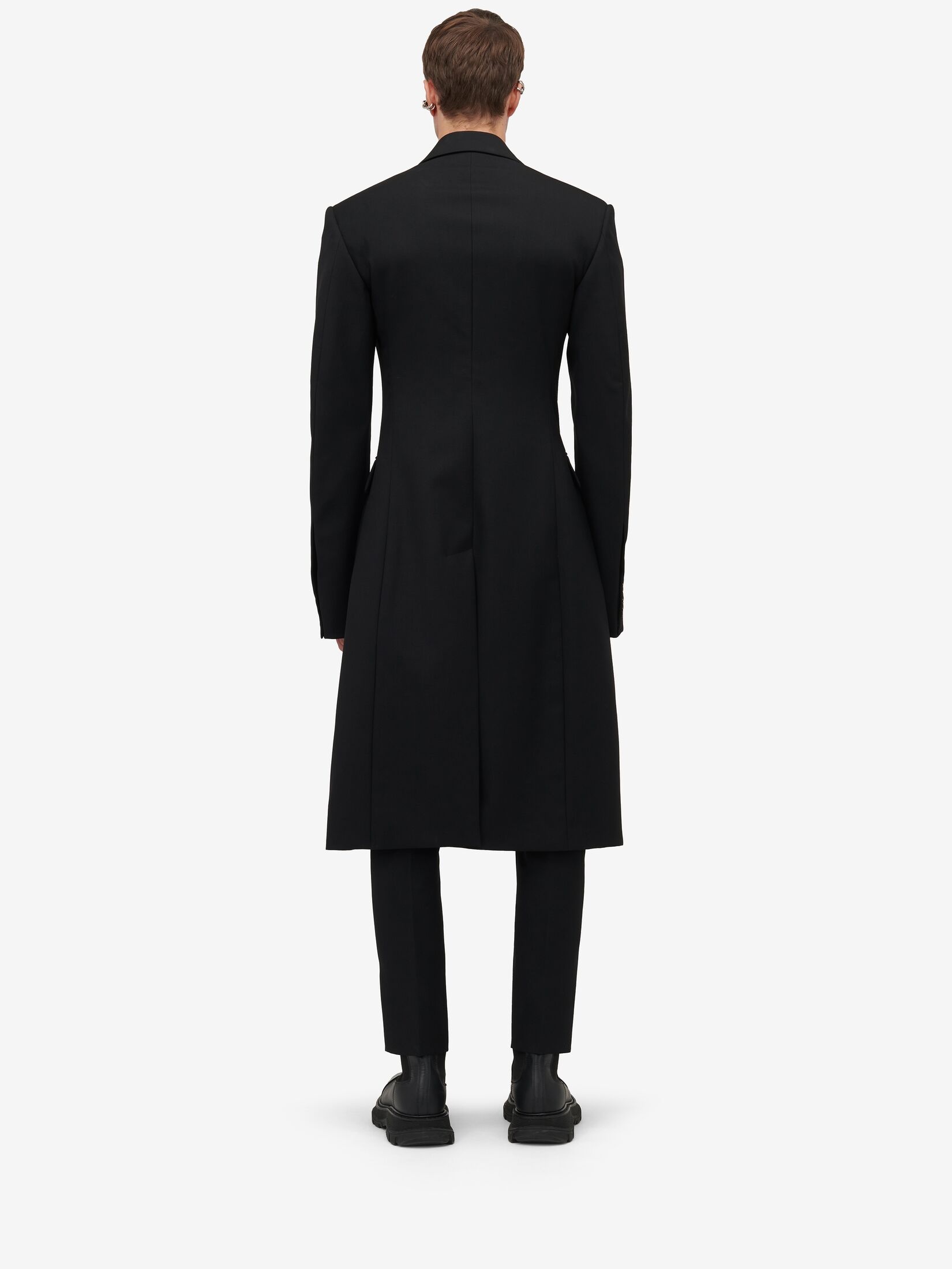 Alexander McQueen double-breasted tailored coat - Black