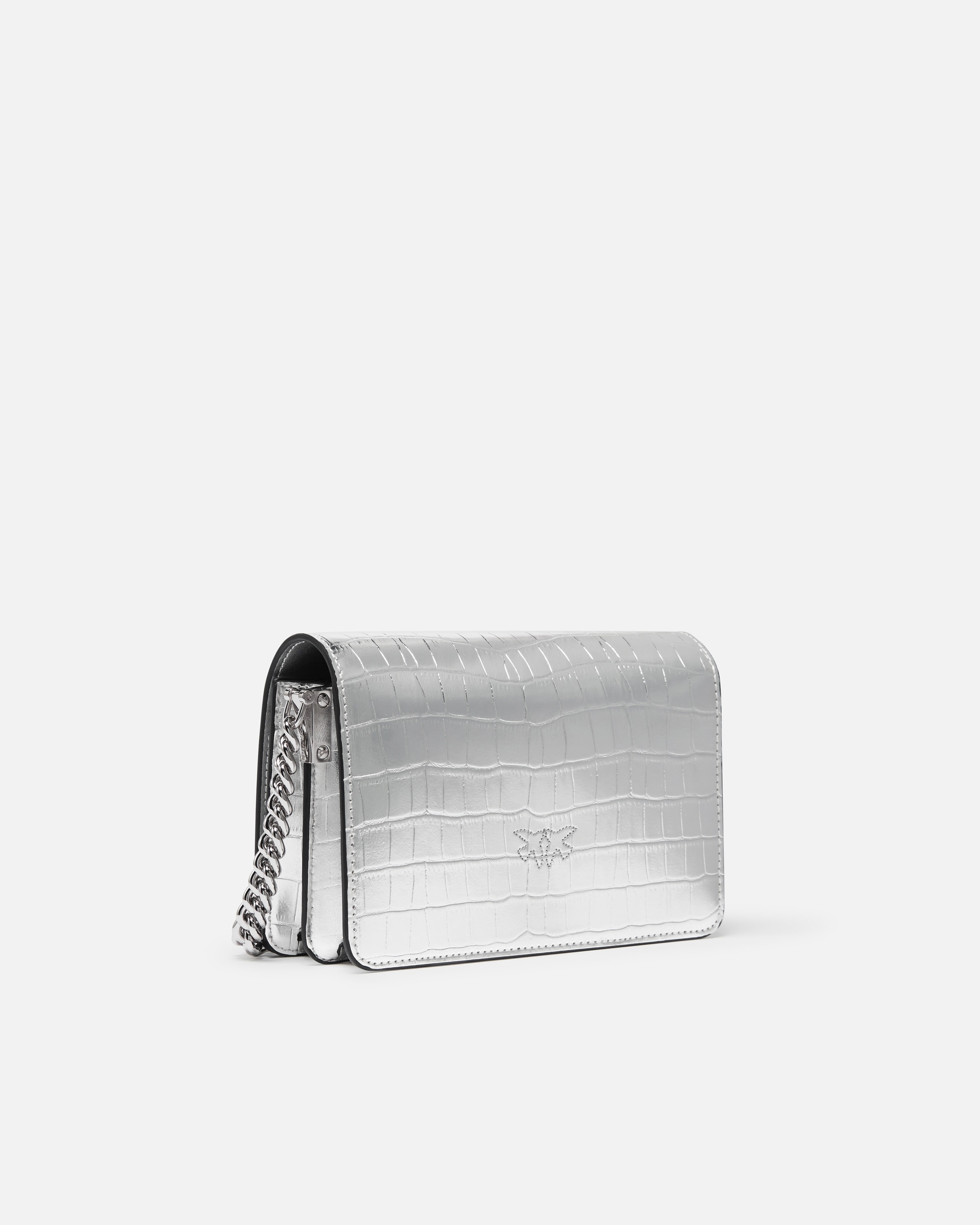 MINI LOVE BAG CLICK BAG IN METALLIC CROCODILE-PRINT LEATHER - 2