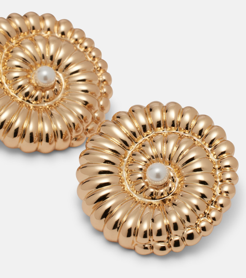 Faux pearl-embellished earrings 4