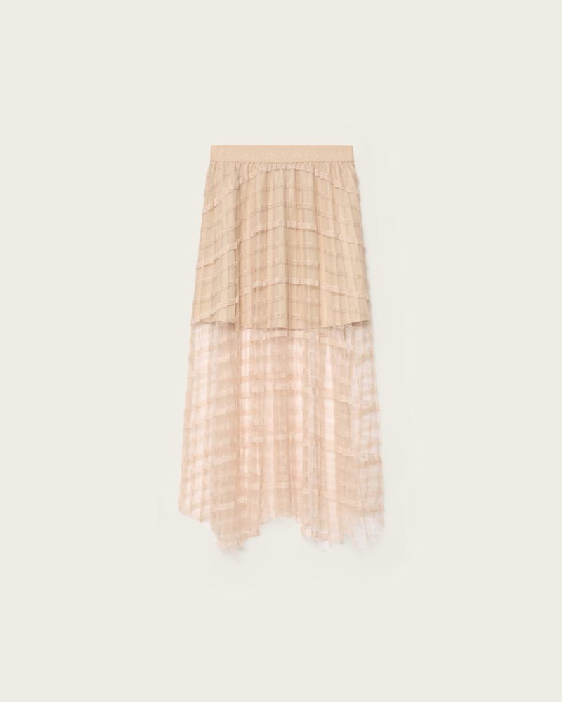 CELIA SHEER OVERLAY MIDI SKIRT 1