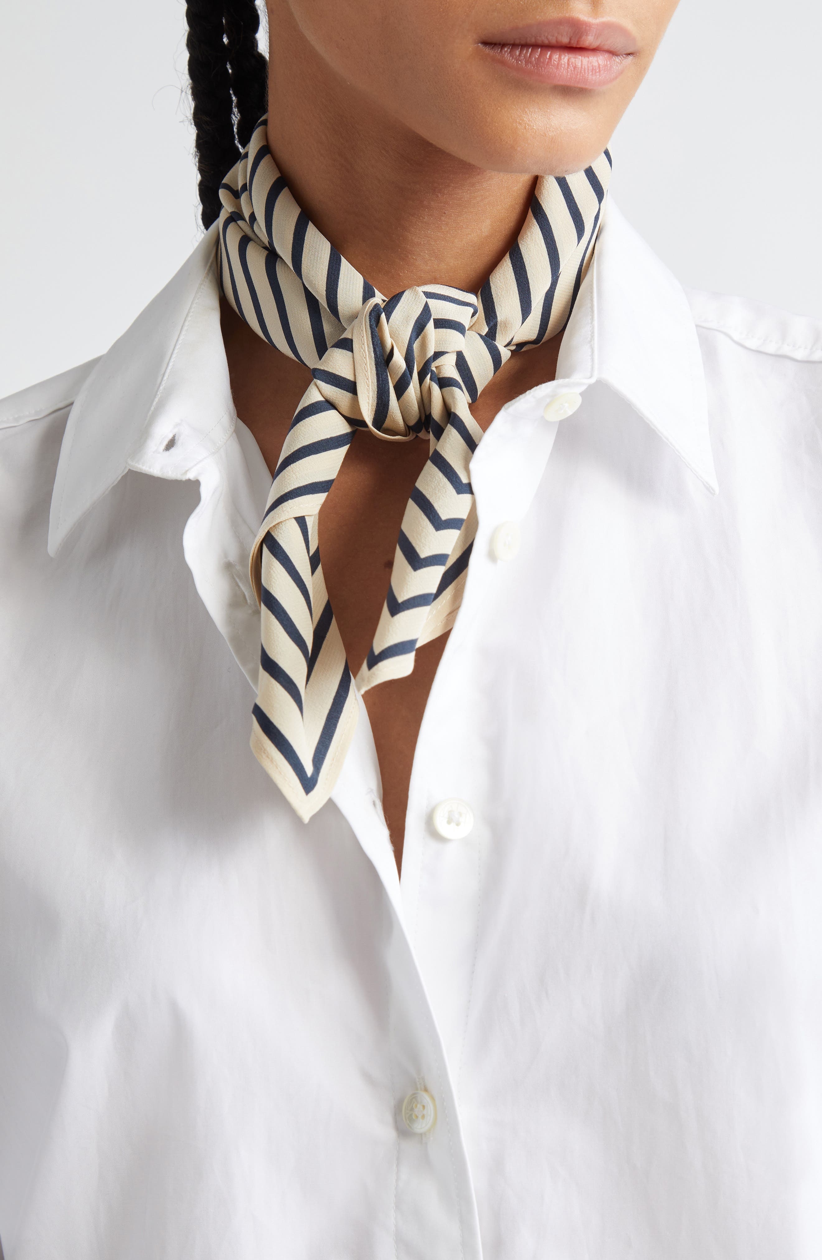 TOTEME Signature Logo Square Silk Scarf in Monogram Print at Nordstrom - 2