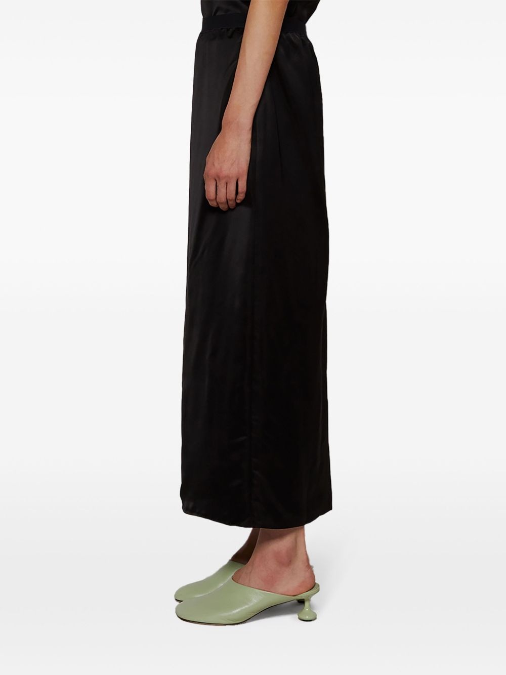 satin-finish midi skirt - 4