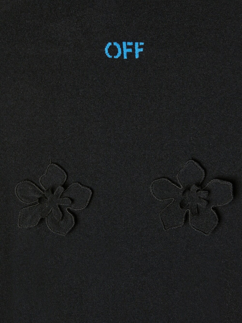 floral-appliqué hooded dress 3
