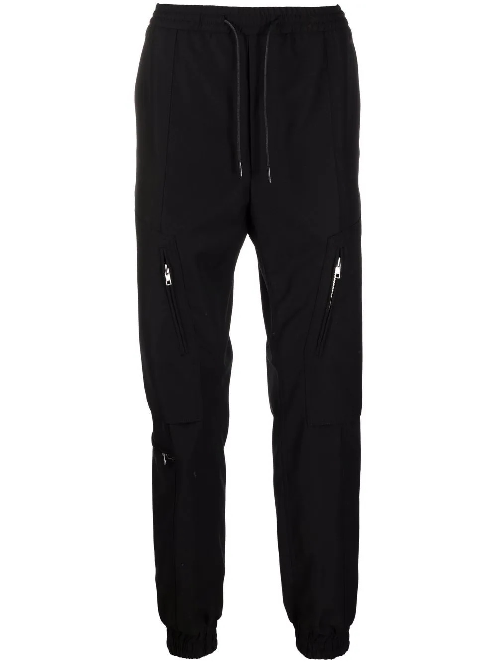 tapered-leg wool trousers - 1