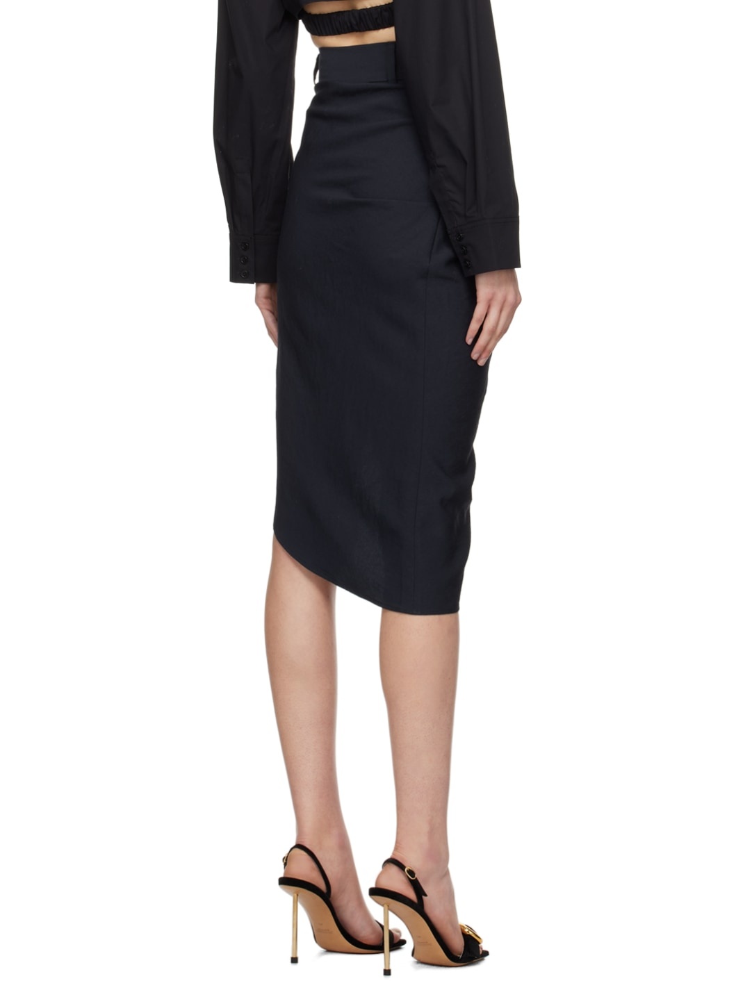 Navy 'La Jupe Saudade' Midi Skirt - 3