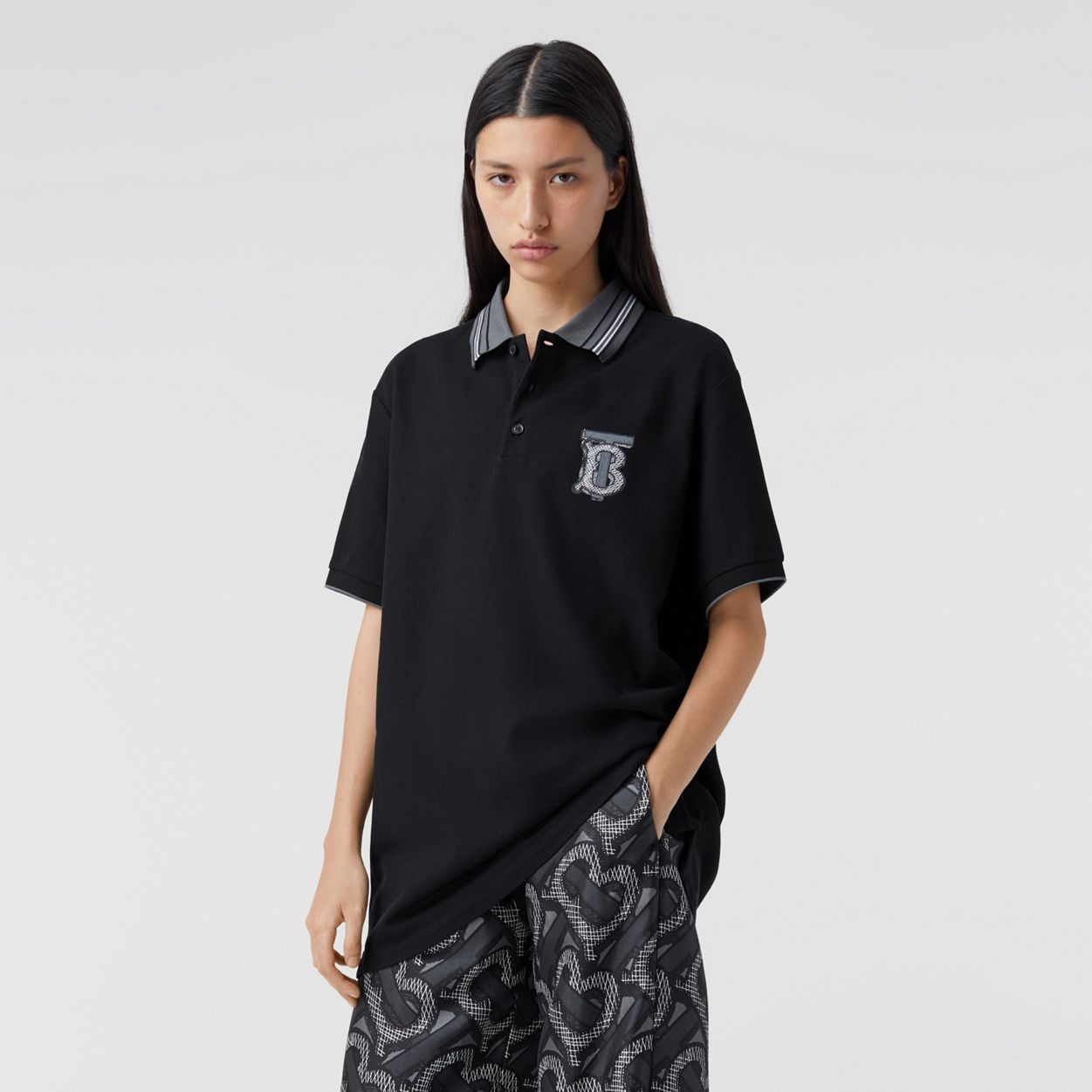 Monogram Motif Cotton Piqué Polo Shirt – Unisex - 1