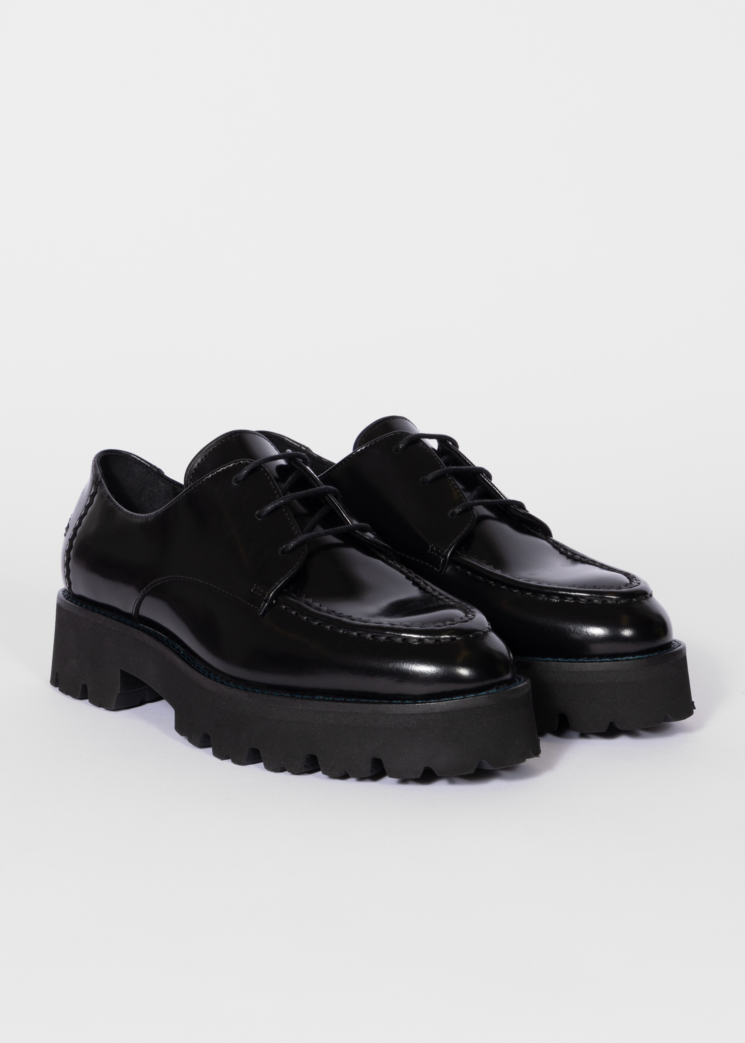 Women's Black Leather 'Aspen' Shoes - 4