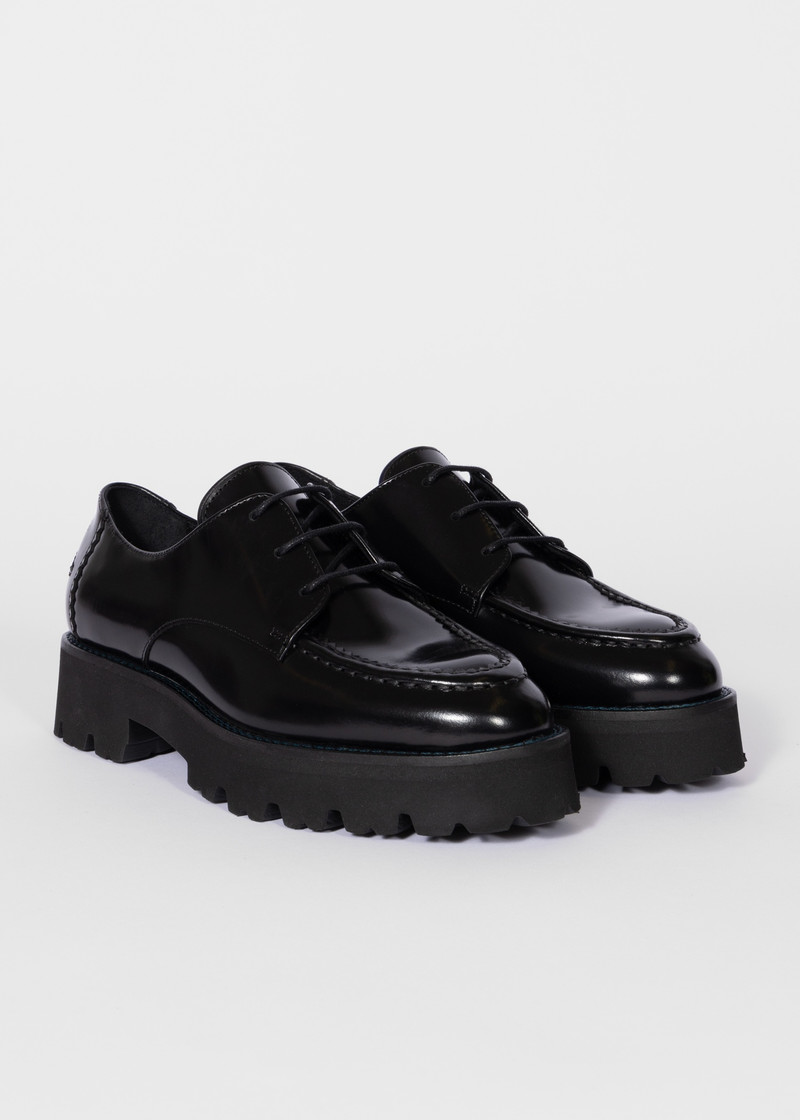 Women's Black Leather 'Aspen' Shoes 4