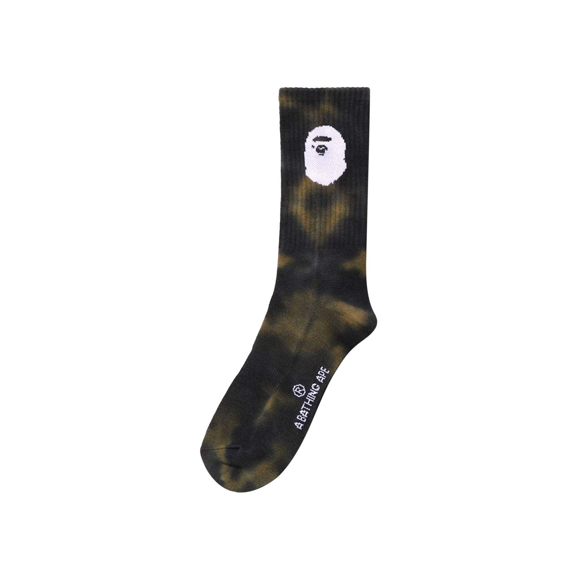 BAPE Tie Dye Socks 'Black' - 1