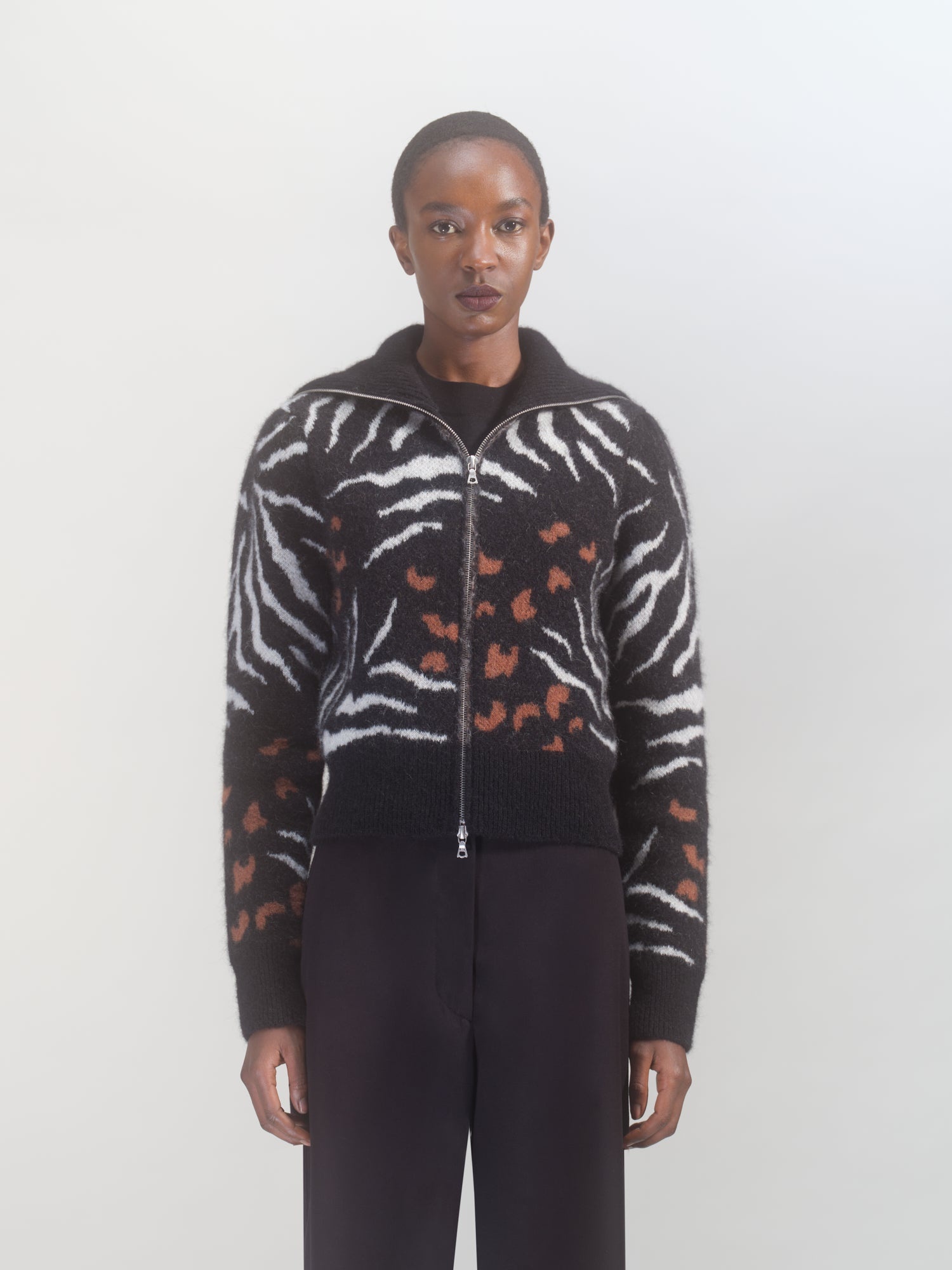 WOOL JACQUARD BOMBER - 2