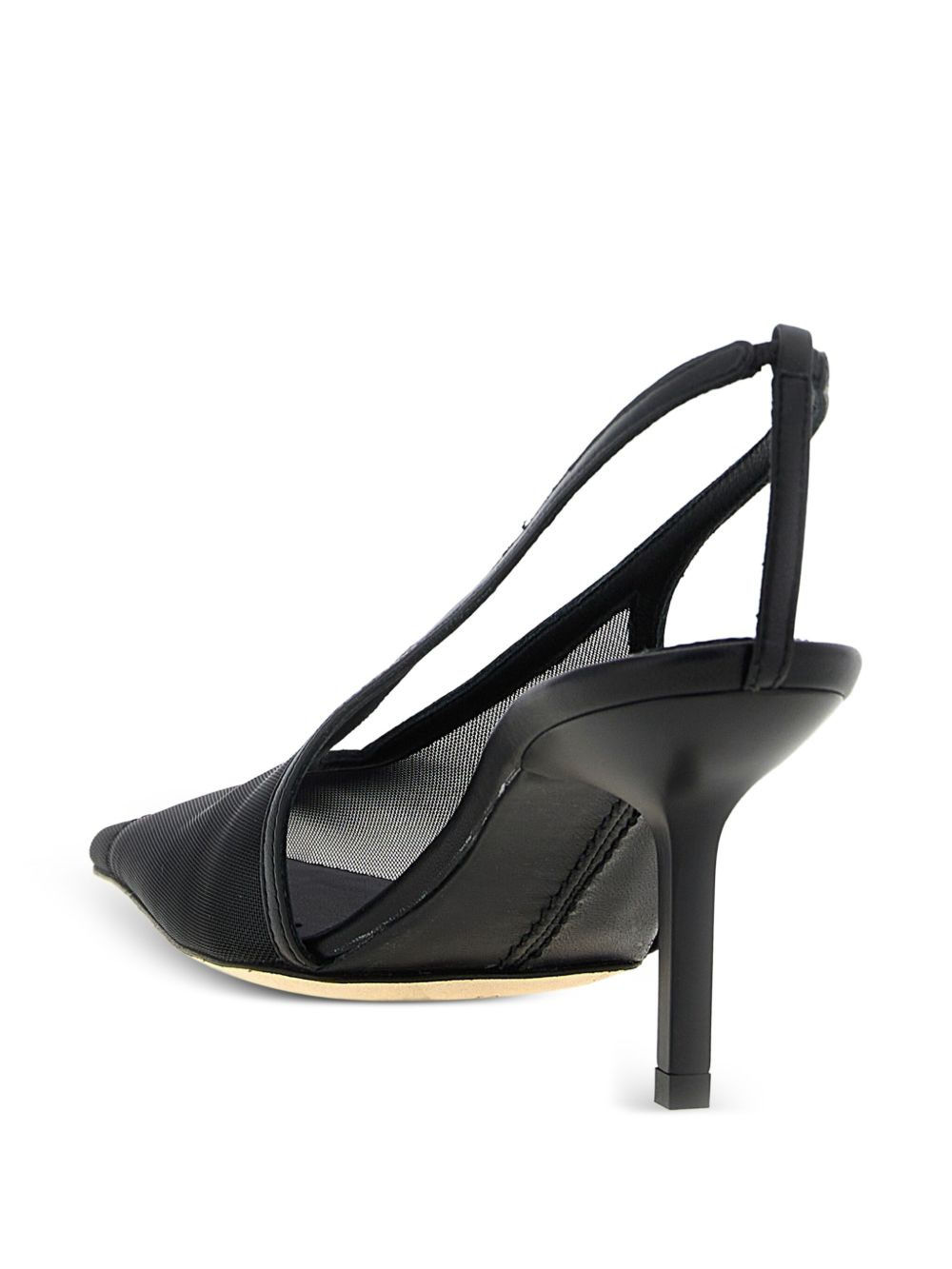 75mm Evelina mesh slingback pumps - 3