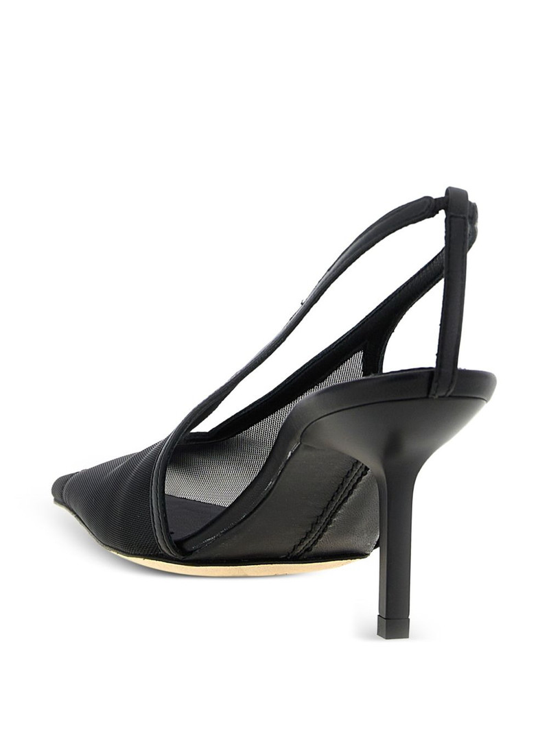 75mm Evelina mesh slingback pumps 3
