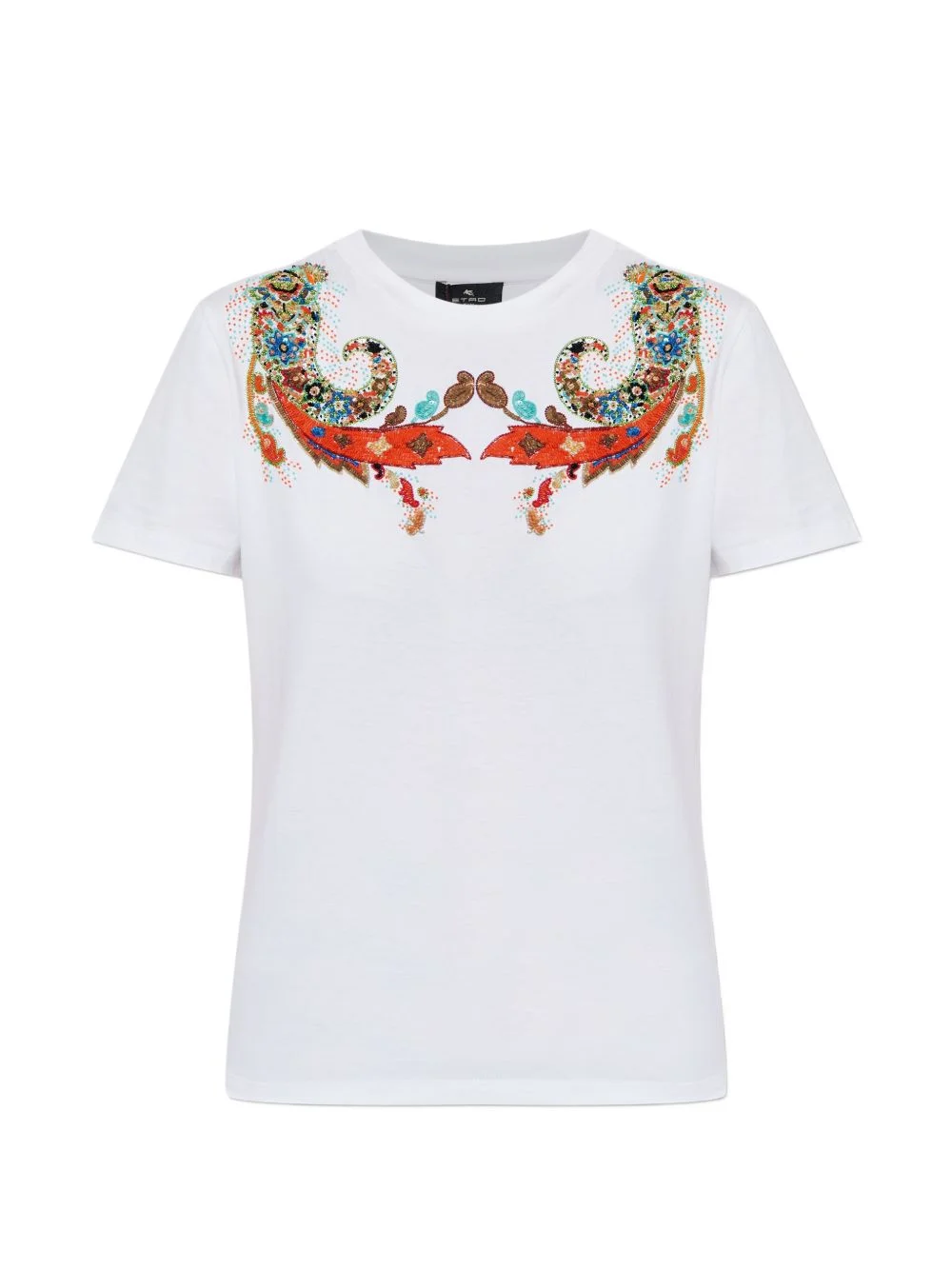 paisley-print T-shirt - 1