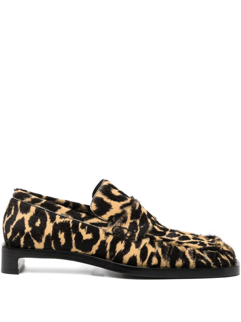 leopard-print loafers 1