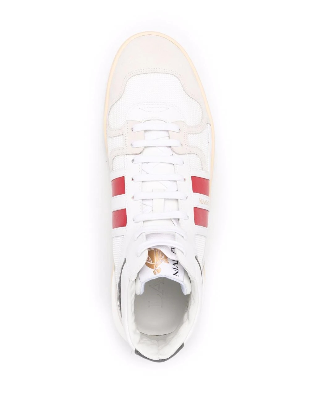 logo-patch lace-up sneakers - 8