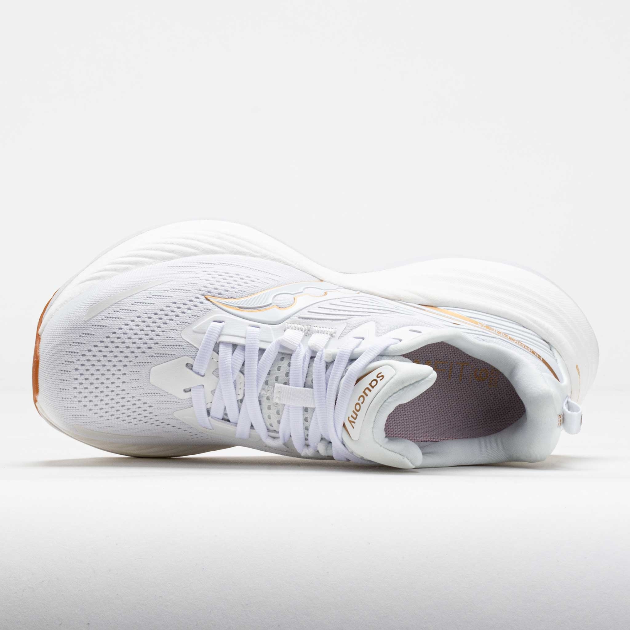 Saucony Hurricane 24 Women's White/Gold - 3