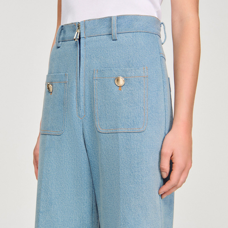 FADED HIGH-RISE WIDE-LEG JEANS 4