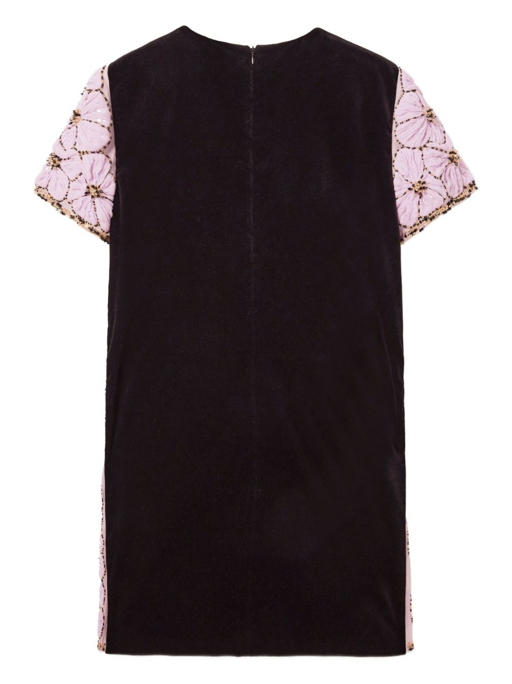 embroidered floral mini day dress - 5