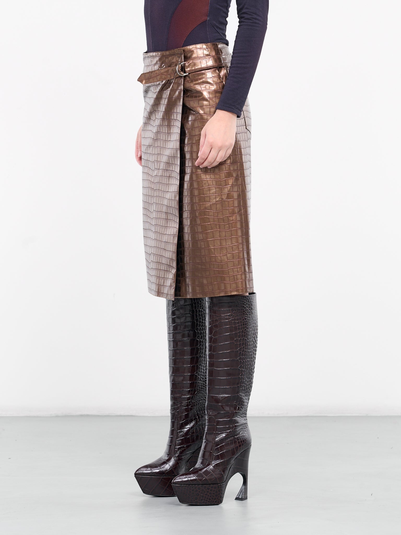 Embossed Skirt - 2