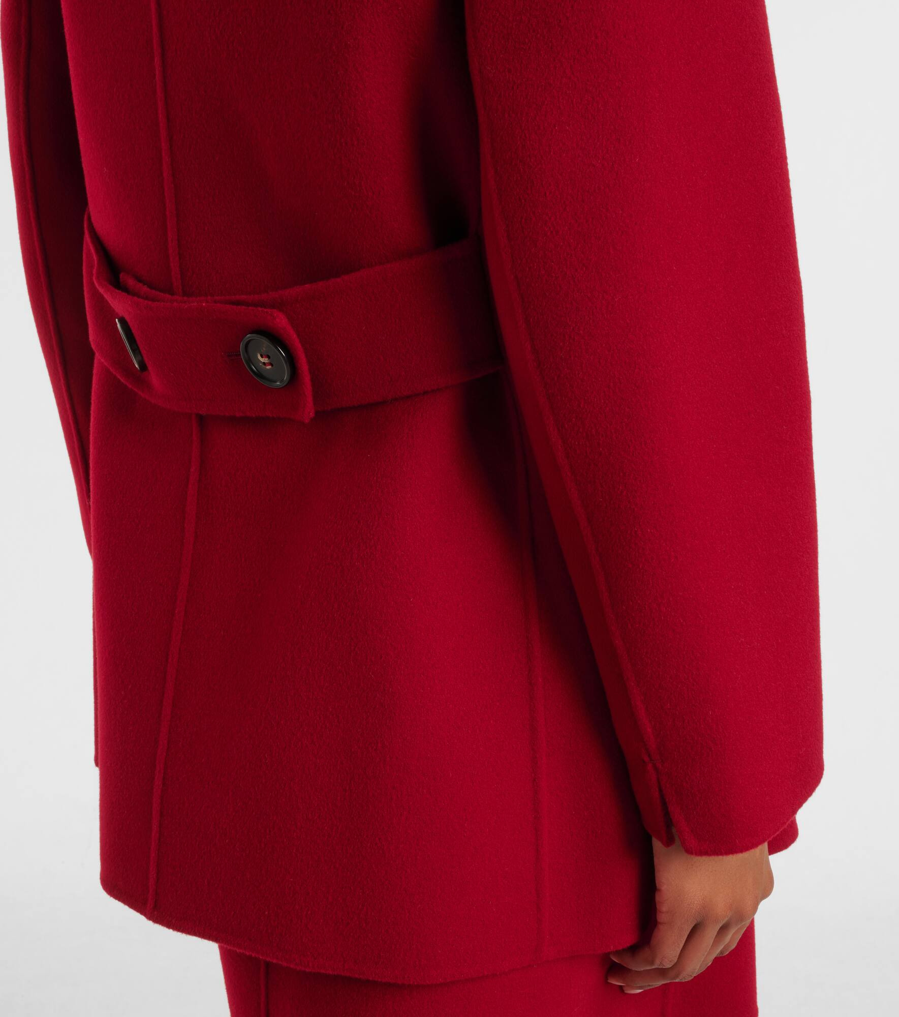 Caban double-breasted virgin wool peacoat - 5