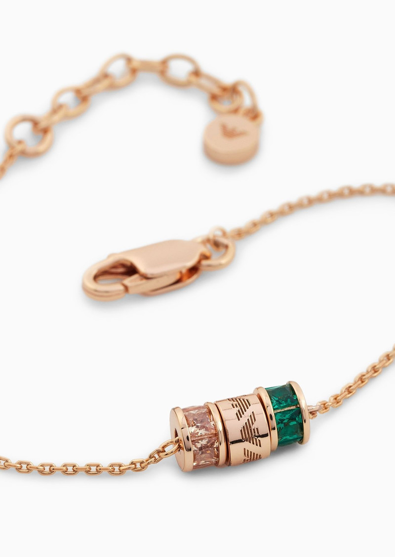 EMPORIO ARMANI Rose Gold-Tone Sterling Silver Components Bracelet outlook