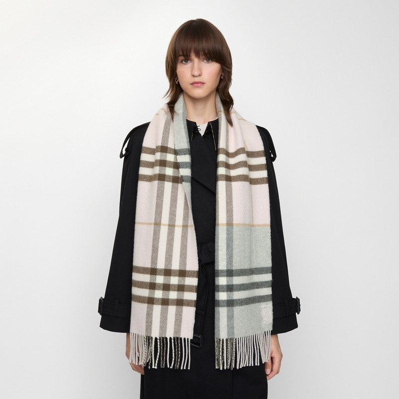 Burberry Contrast Check Cashmere Scarf outlook