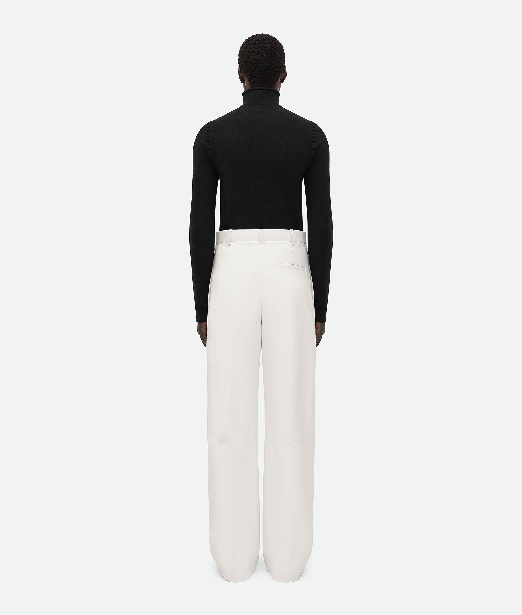 Leather Wide Leg Trousers - 3