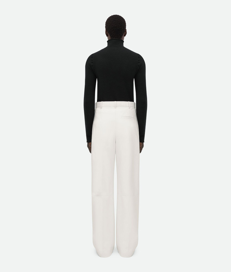 Leather Wide Leg Trousers 3