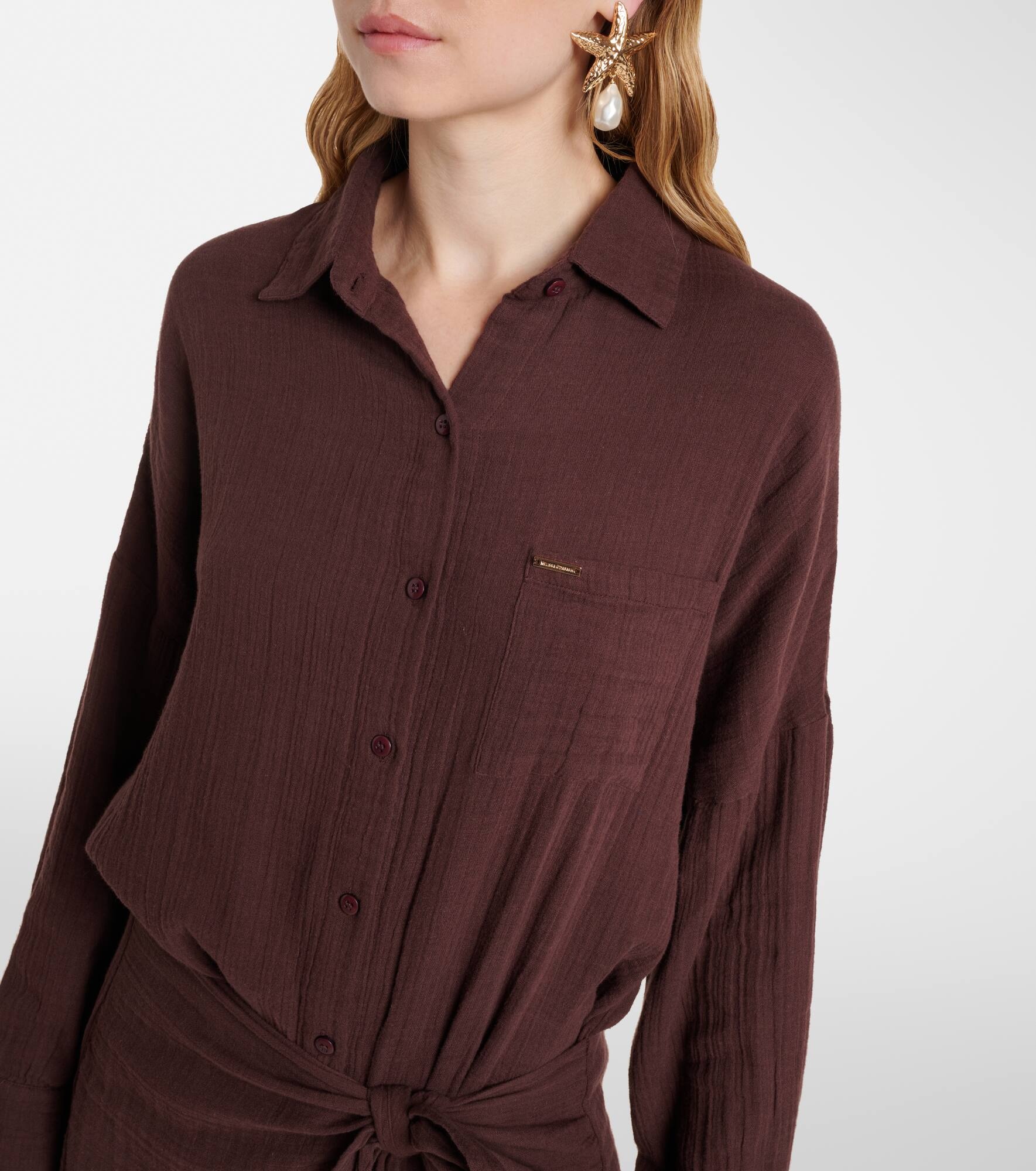Sara cotton shirt dress - 4