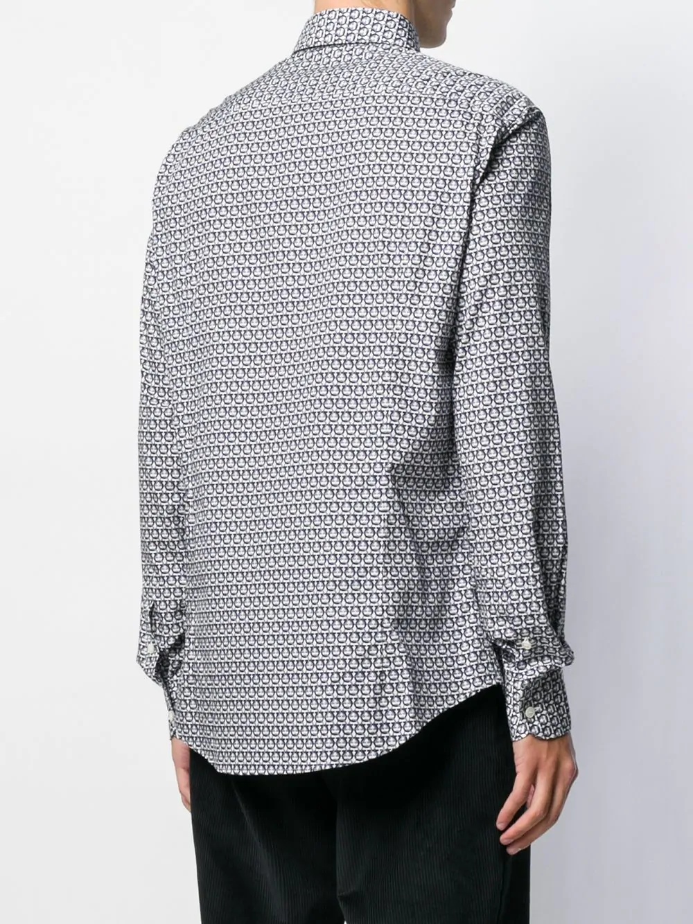 geometric print shirt - 4