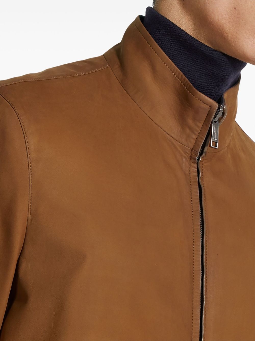 reversible suede jacket - 5