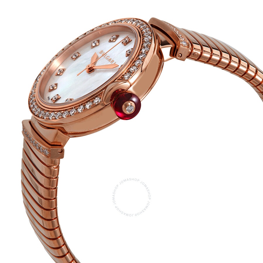 Bvlgari Serpenti Tubogas 18kt Rose Gold Diamond Ladies Watch 103034 - 2