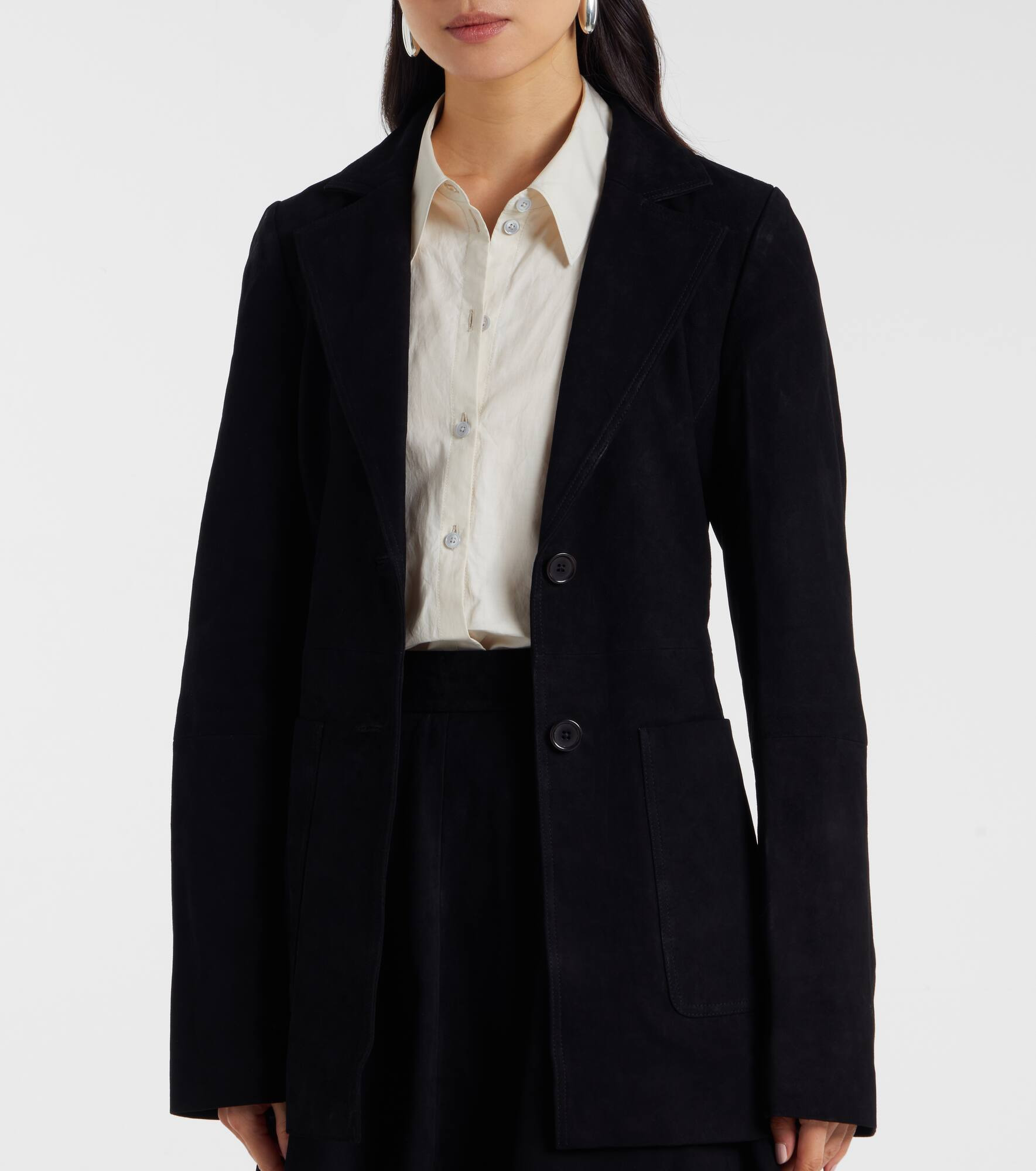 Suede blazer - 6