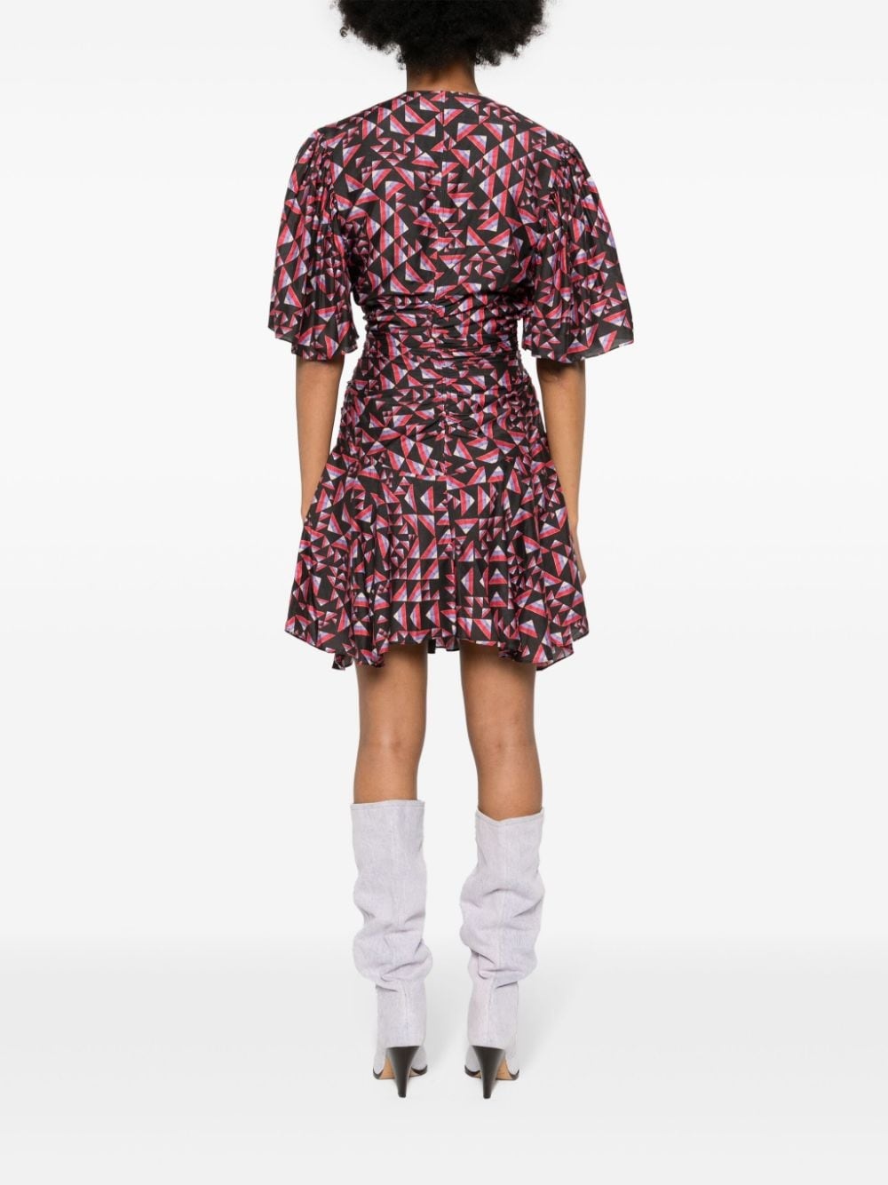 Lienne ruched mini dress - 4