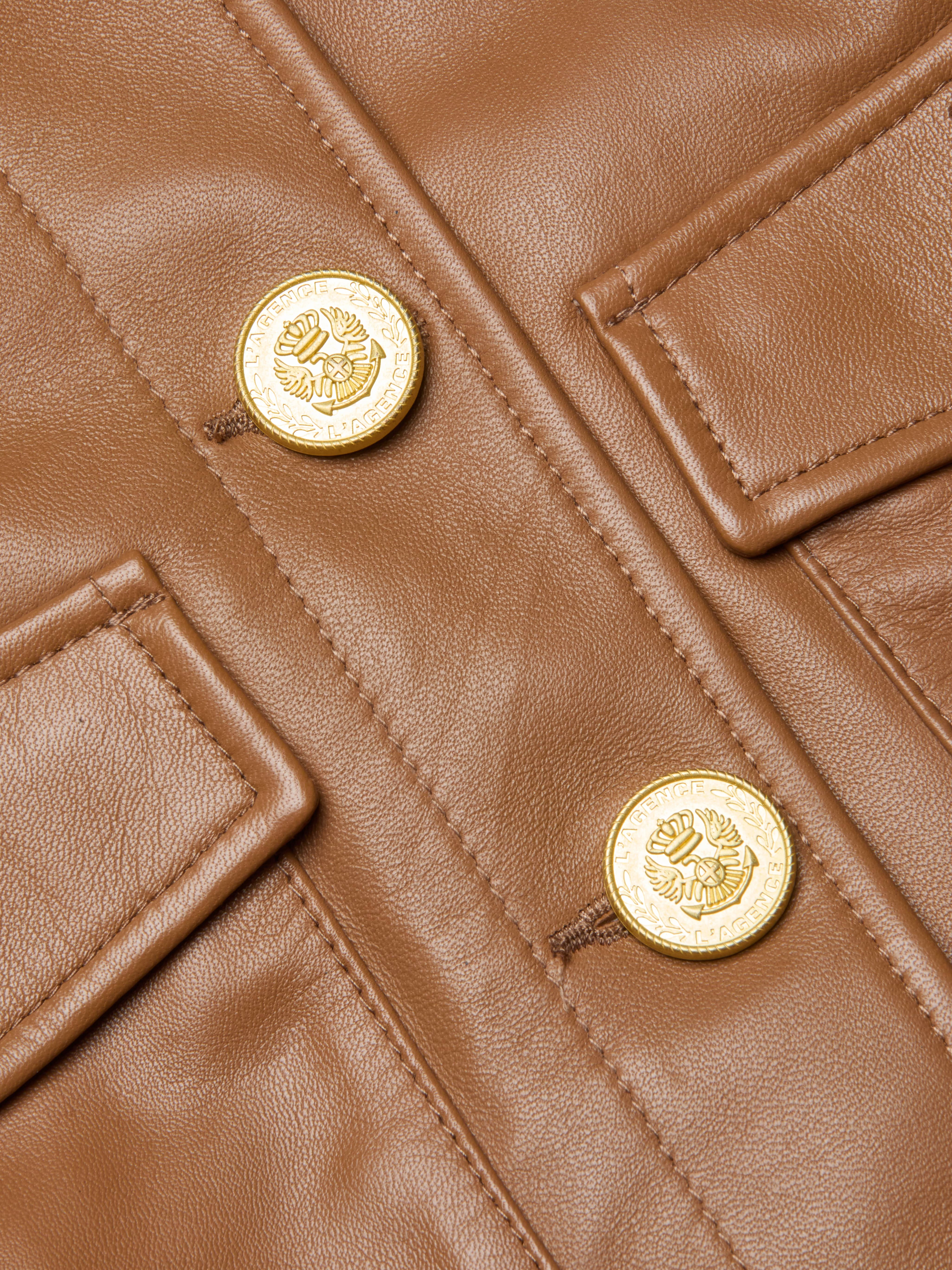 Kumi Cropped Leather Jacket - 7