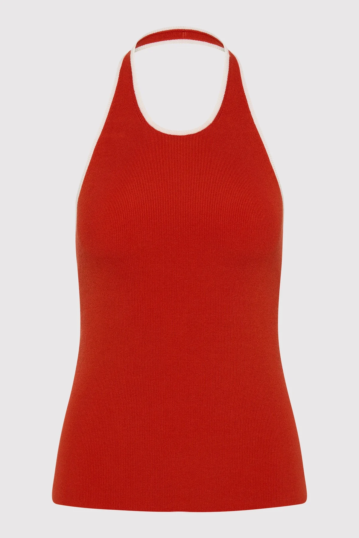 Fine Line Halter Top - Red - 1