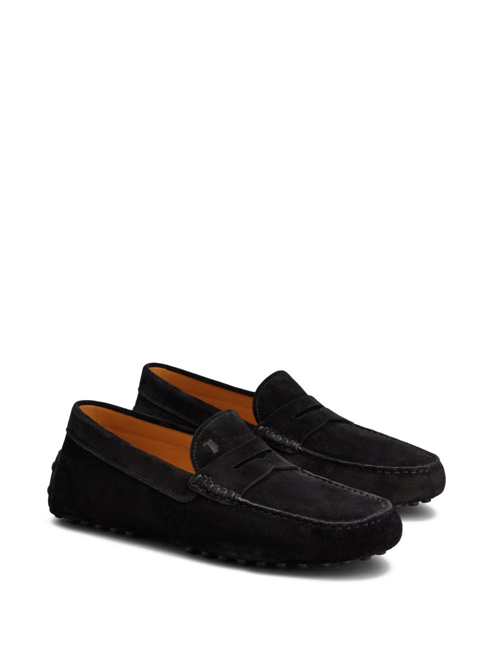 pebble-detail suede loafers - 2