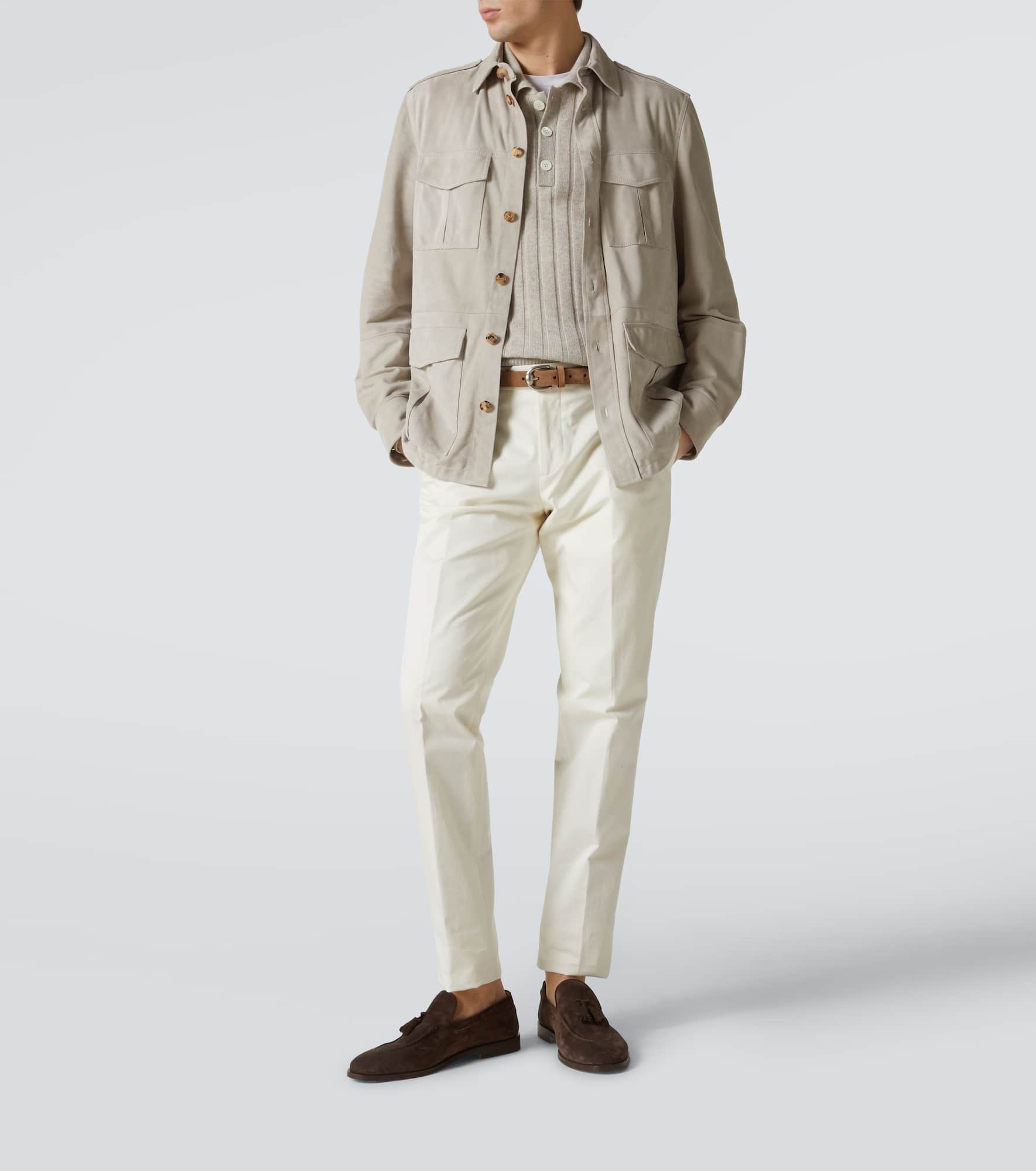 Suede overshirt - 2