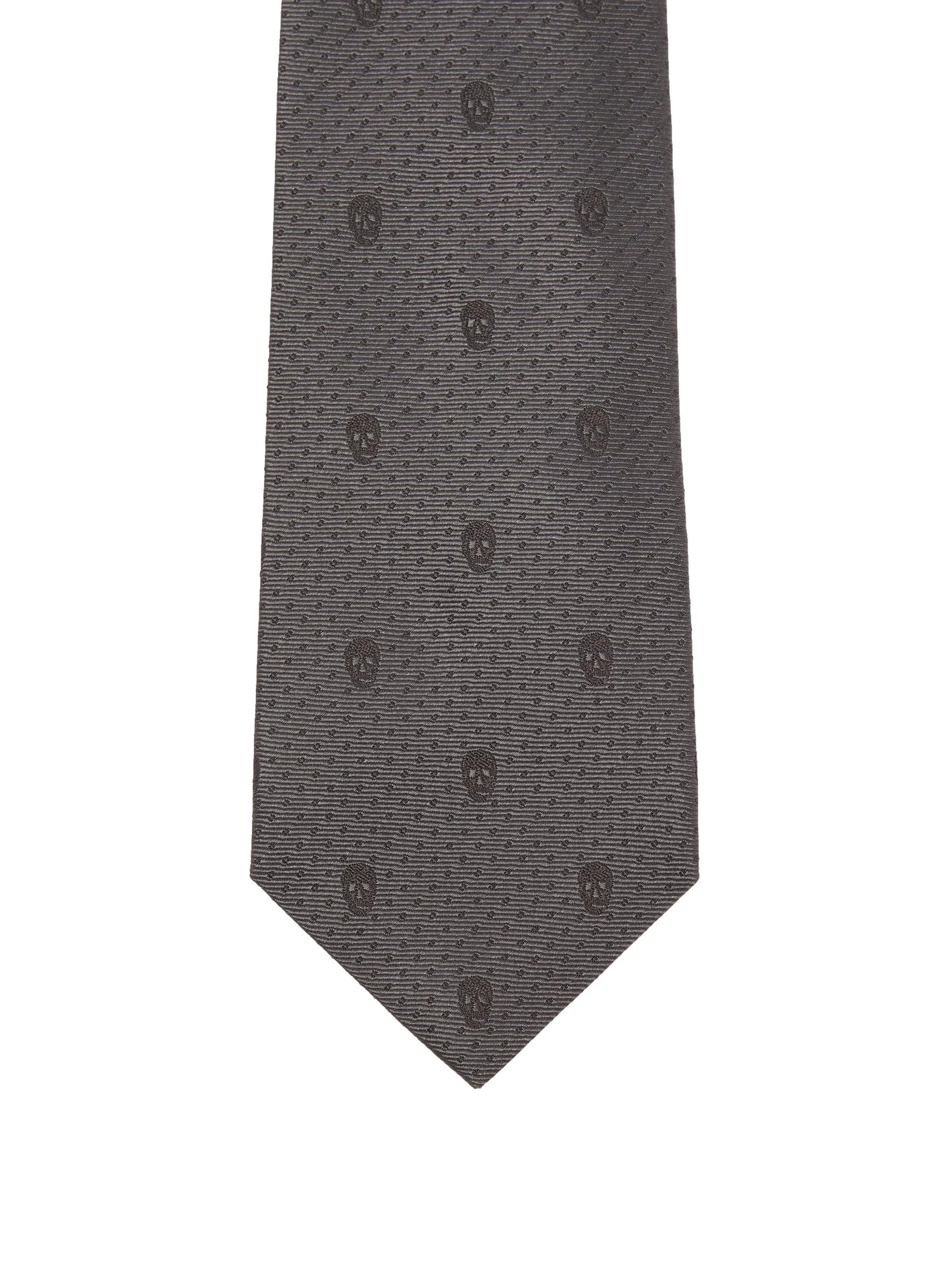 Skull and polka-dot silk jacquard tie - 4