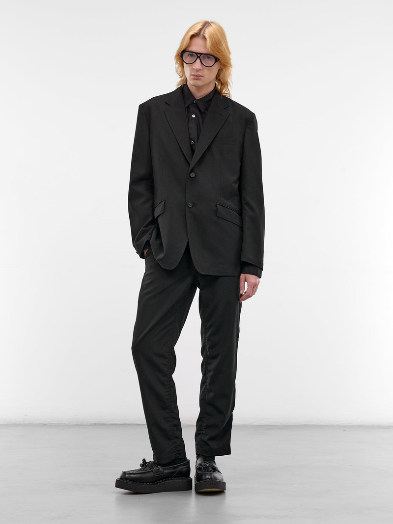 Comme des Garçons Homme Black Wool Tailored Blazer outlook