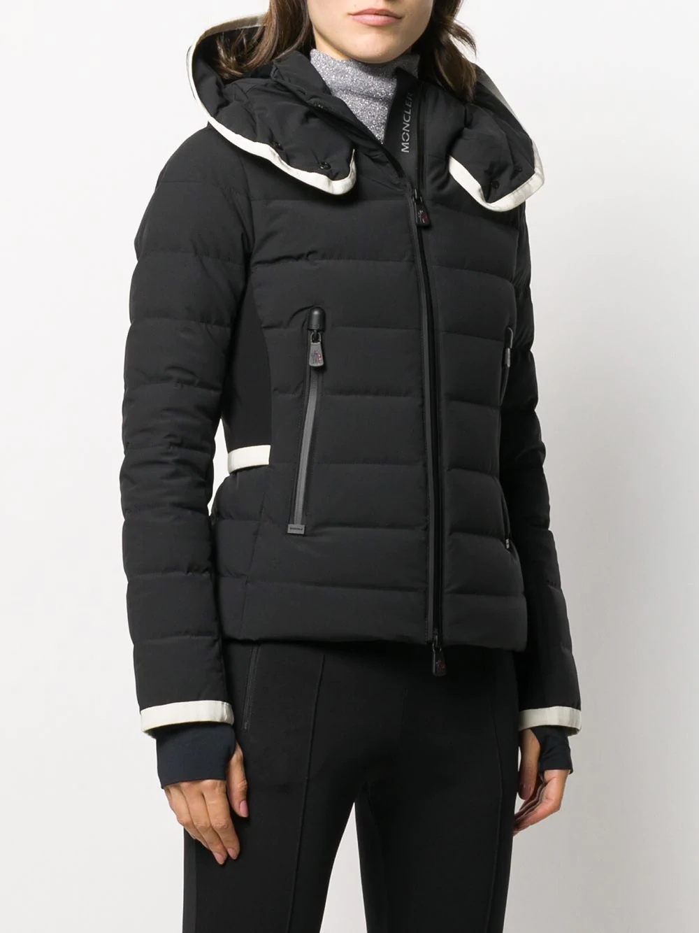 fitted puffer coat - 3