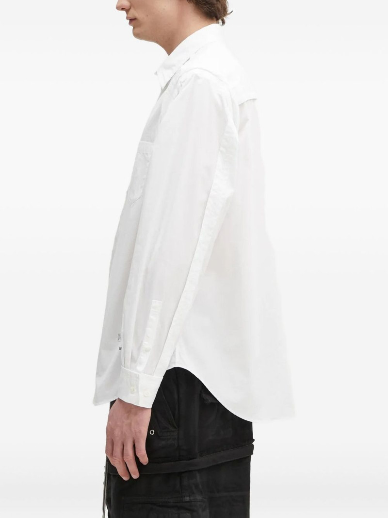 UNDERCOVER panelled poplin shirt outlook