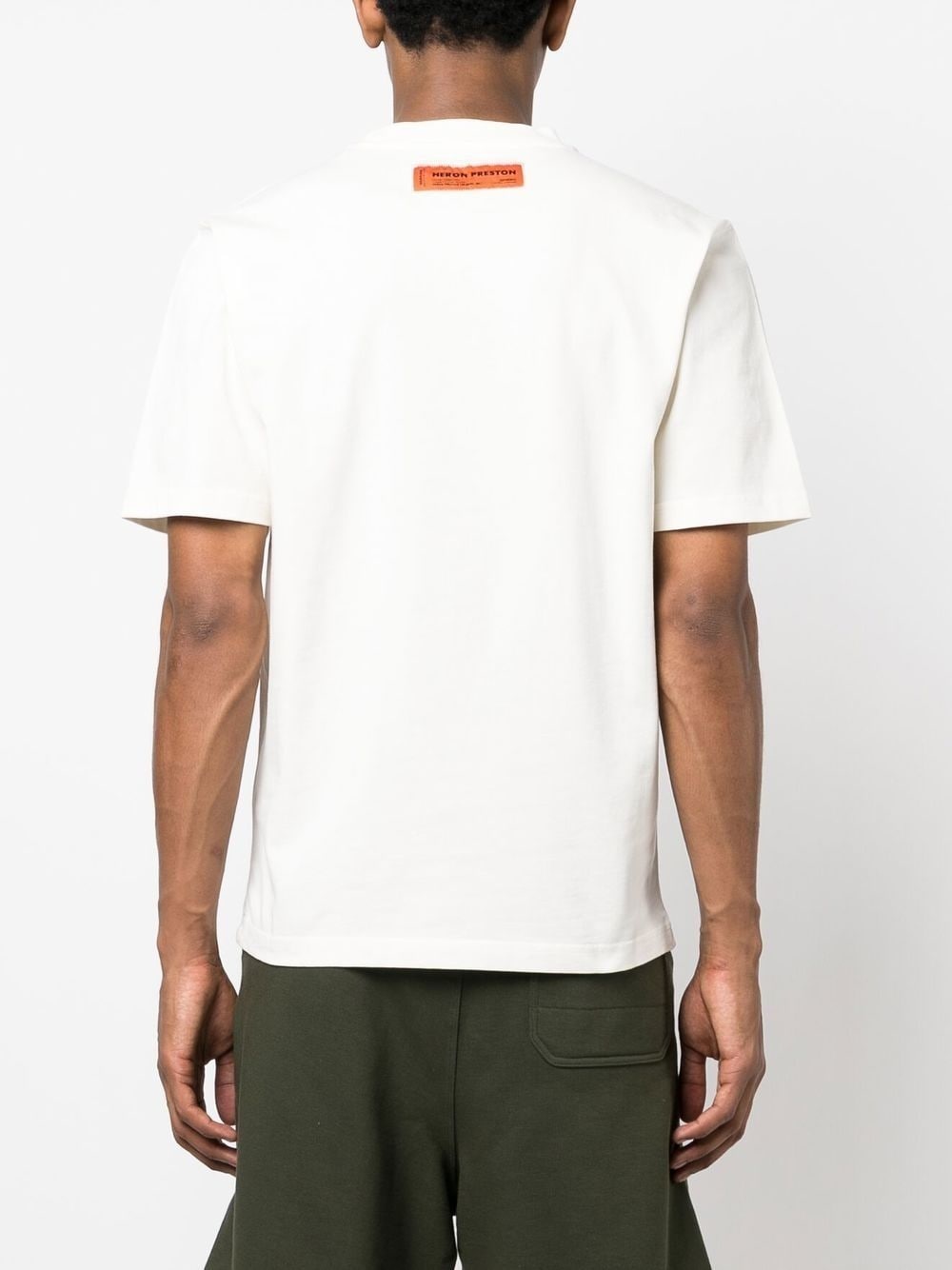logo-patch crew neck T-shirt - 4