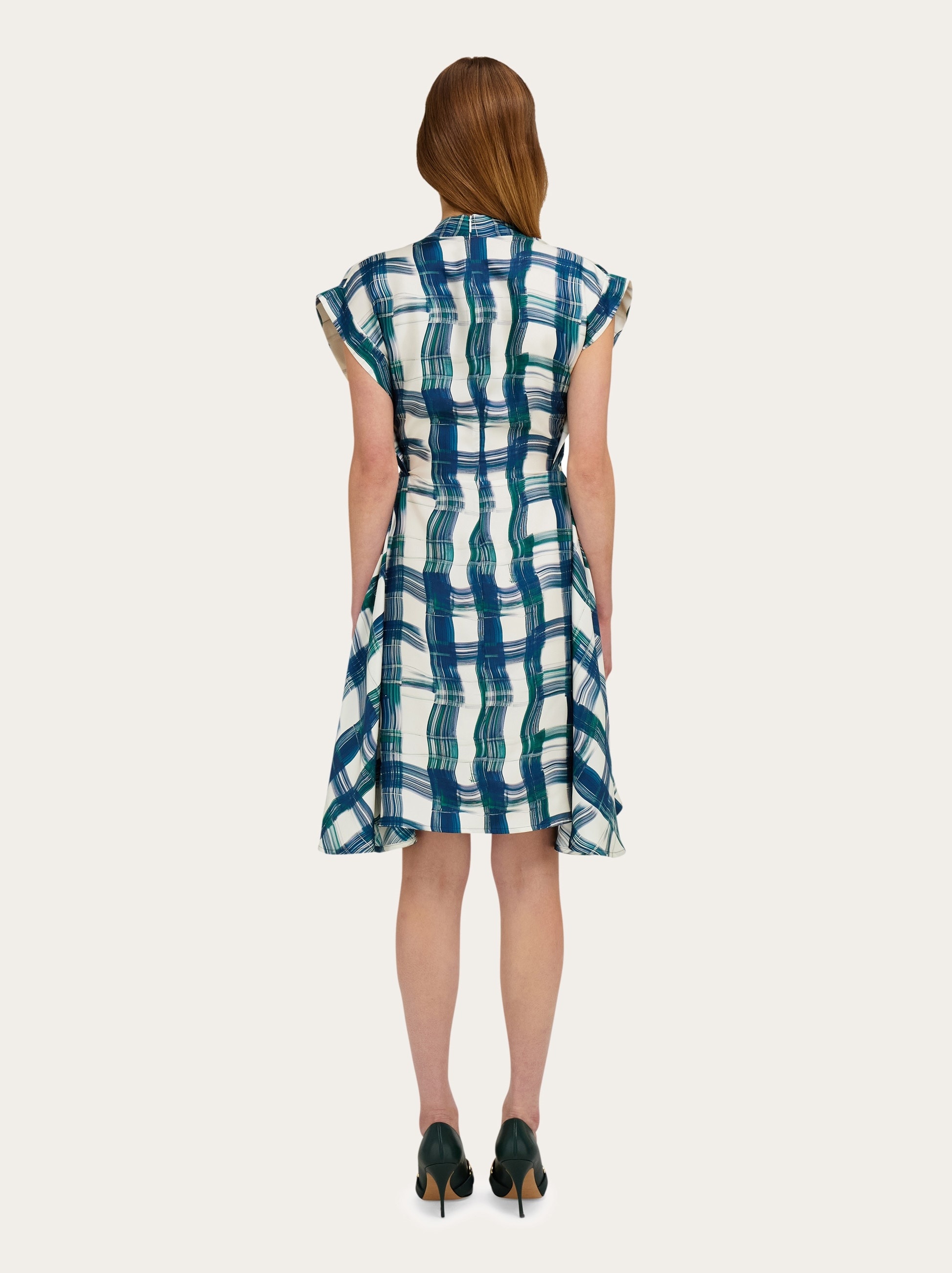 Stylized tartan dress - 4