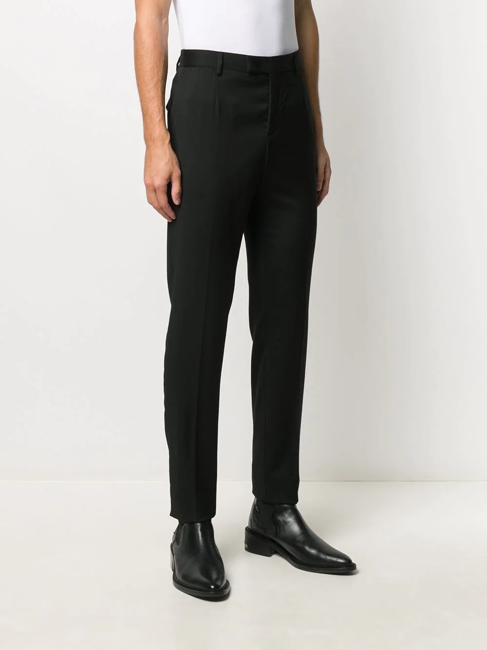 skinny fit mid-rise trousers - 3