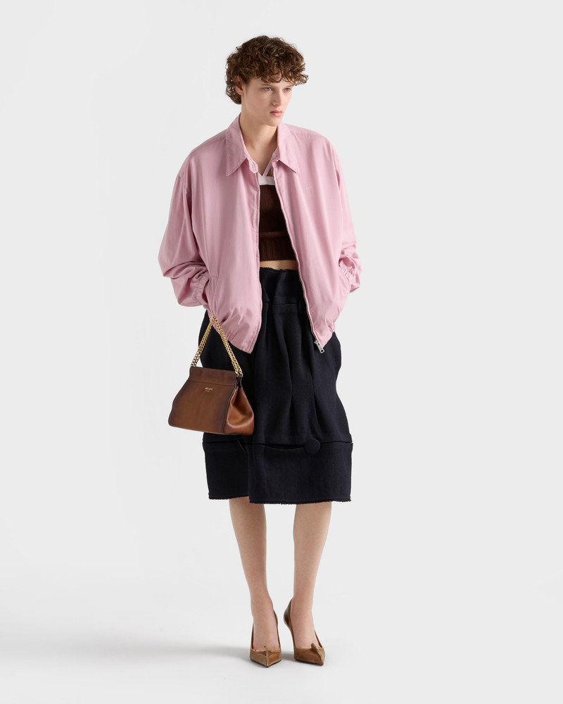 Prada Chevron wool midi skirt outlook