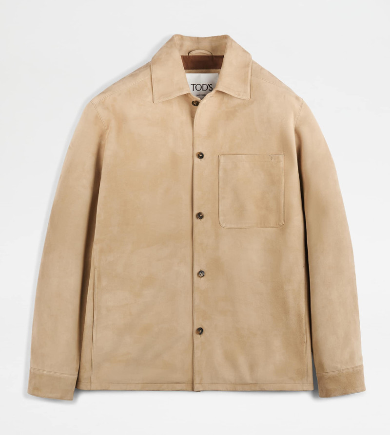 JACKET IN SUEDE - 베이지 1