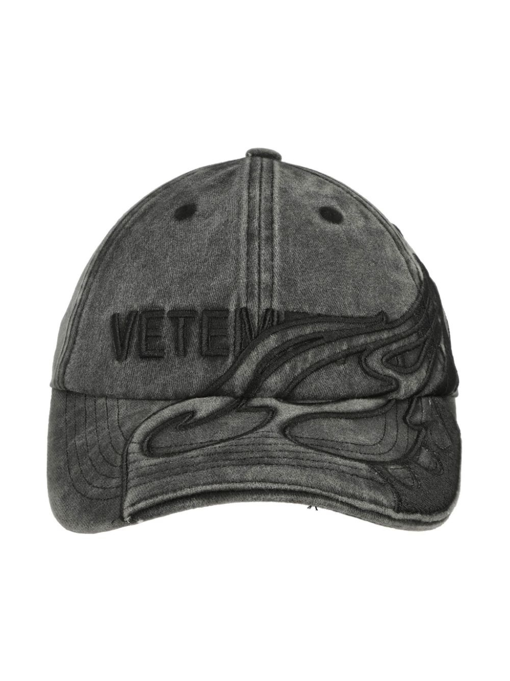Blackout Flame Logo baseball cap - 4
